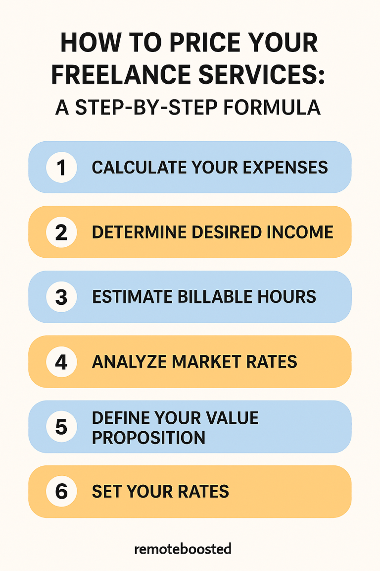 How to Price Your Freelance Services: A Step-by-Step Formula